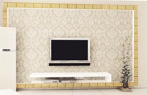 15 Pcs DIY Geometric Shape Acrylic Decorative Mirror Stickers Removable Adhesive Wall Mirror Décor for Living Room Home Background (Gold,3.15 * 7.87inches)-HomvellaHome