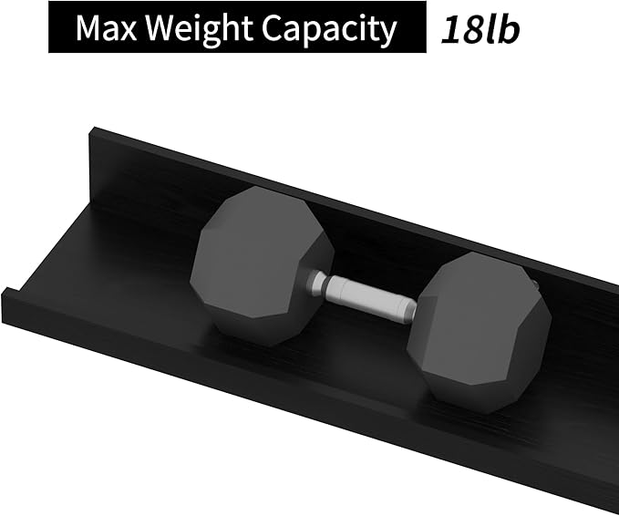 Giftgarden 47 Inch Multi Colors Floating Shelves for Wall Mount, Assorted Colors Wood Wall Shelf Ledge for Bathroom Bedroom Living Room Kitchen Storage, Set of 3 Different Sizes-HomvellaHome