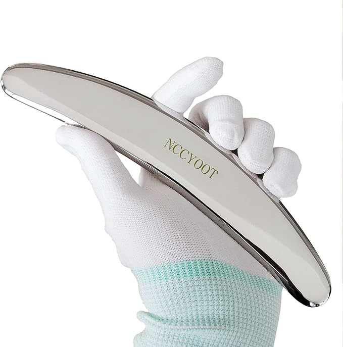 Gua sha Tool gua sha Stainless Steel iastm Tool Gussha Massage Tool Muscle Scraping Tool for Soft Tissue Therapy and Reduce Arms,Back, Legs, Neck Muscle Pain(zly)………-HomvellaHome