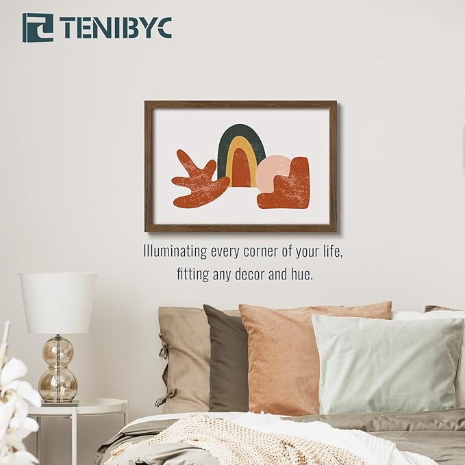 16x24 Poster Frame 3 Pack - Brown Woodgrain, Wood Poster Frame, Gallery Picture Frame - Wall Hanging-HomvellaHome