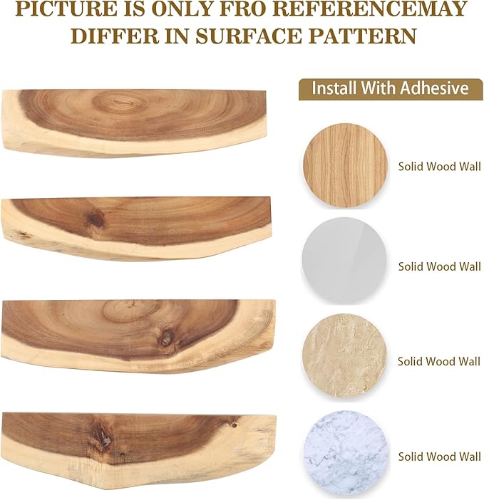 12.5 Inch Magnetic Knife Holder for Wall,Acacia Wood Knife Magnetic Strip,Knife Holder Wood Magnetic,No Drilling Knife Magnetic Strip-Strong Knife Magnet- for Kitchen Knives and Tools-HomvellaHome