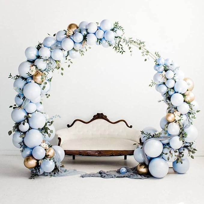 130pcs Dusty Blue Balloons Different Sizes 18" 12" 10" 5" Slate Blue Balloons for Boys Girls Baby Shower Wedding Anniversary Graduation Engagements Birthday Party Decorations-HomvellaHome