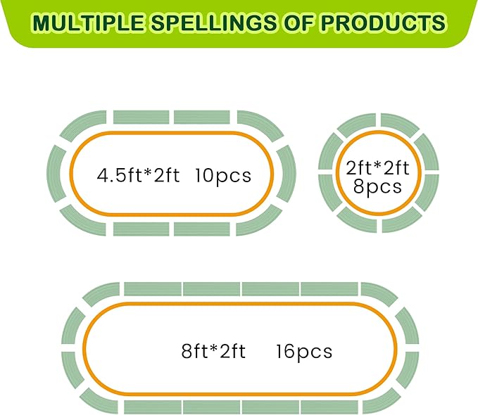 2 Pcs 4.5x2x2ft Oval Raised Garden Bed, Galvanized Raised Beds,Open-Ended Base Metal Raised Planter Beds,Garden Bed Outdoor,Planter Raised Boxes for Vegetables, Flowers,Tool-Free Asse,Green-HomvellaHome