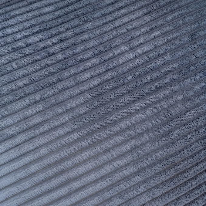 Giant Bean Bag Chair, Faux Fur Bean Bag Chair for Adults, Fluffy and Comfy Bean Bags with Filler, Big Bean Bag Sofa Chair for Reading, Gaming, Stuffed High-Density Foam, Grey-HomvellaHome