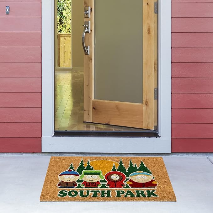 Gertmenian Coir Doormat - 2x3 Welcome Mat (2-Pack), Ideal for High Traffic Areas in Front Door, Garage, Entryway - South Park Gang/South Park Blocks, 80010-HomvellaHome