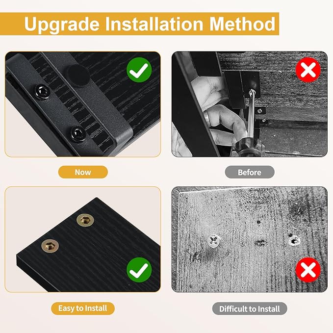 Giikin 4 Tier Spice Rack, Cabinet Organizer Shelf, Wooden Spice Rack for Countertop, Kitchen Counter Storage Shelves Cupcake Stand Holder Display Stand, Black-HomvellaHome