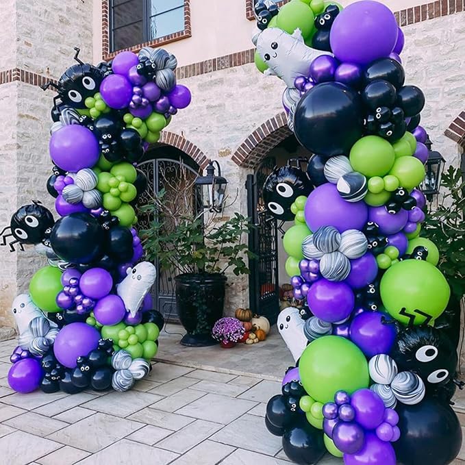 130pcs Purple Balloons Different Sizes 18" 12" 10" 5" Party Latex Balloons for Birthday Baby Shower Halloween Wedding Valentine's Day Party Bachelorette Decorations-HomvellaHome