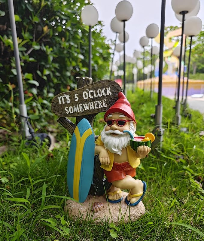 Garden Gnomes Outdoor Funny,Gnomes Decorations for Yard Statues Decor-HomvellaHome