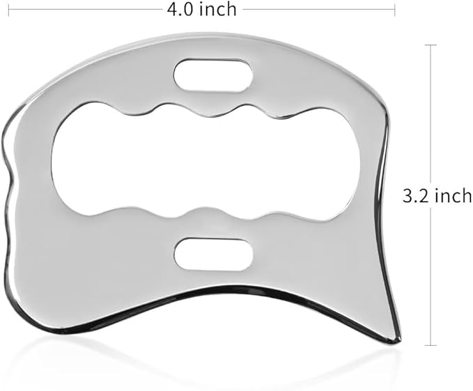Guasha Massage Tool, Grade Stainless Steel Scraping Tool for Soft Tissue Upgrade Physical Therapy Stuff,Used for Back, Legs, Arms,Neck,Shoulder, Gua sha Tool-HomvellaHome