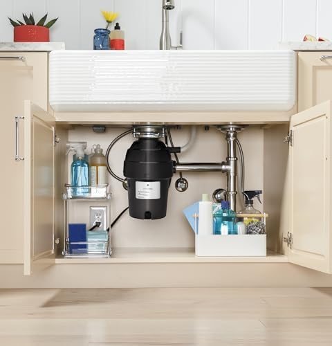 GE GFC1065W Disposer, Black-HomvellaHome