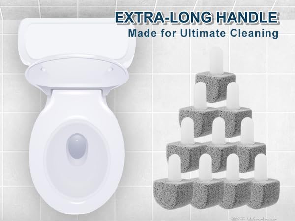 10 Packs Pumice Stone for Toilet Cleaning,Pumice Toilet Bowl Cleaning for Cleaning Toilet,Bathtubs,Kitchen Sink,Grill(Refill)-HomvellaHome