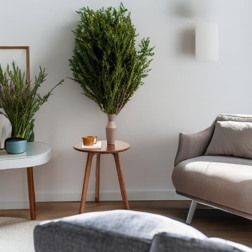 100% Solid Oak Round Side Table, Small Bedside Table for Small Spaces, Living Room End Table with Stable Frame, Modern Nightstand for Bedroom Couch, (Walnut, 17.71" D x 19.68" H)-HomvellaHome