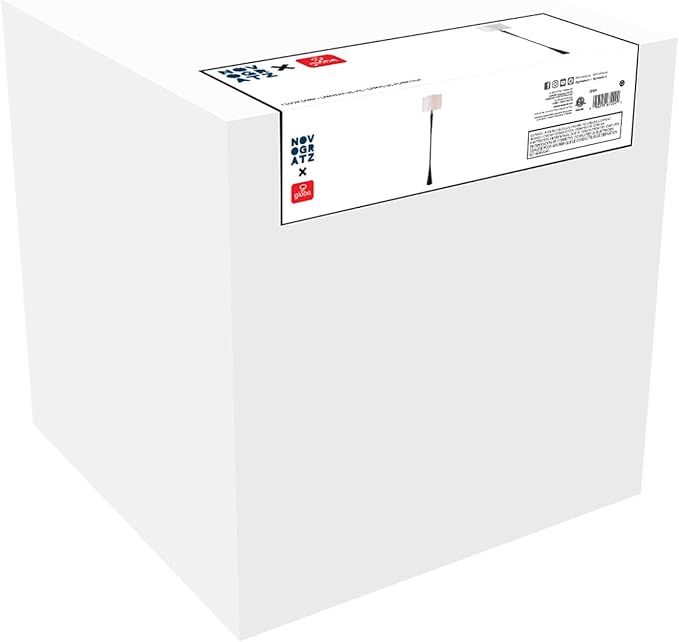 Globe Electric 67224 70" Floor Lamp, Matte Black Finish, White Fabric Shade, Modern Tapered Frame, E26 Base, Contemporary Living Room and Bedroom Lighting-HomvellaHome