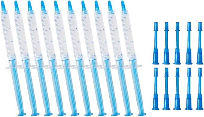 10pcs 3ml Teeth Whitening Gel Syringes, Refills 35% CP Bleaching Gel Kit Tooth Whitener Gel for Home Use-HomvellaHome