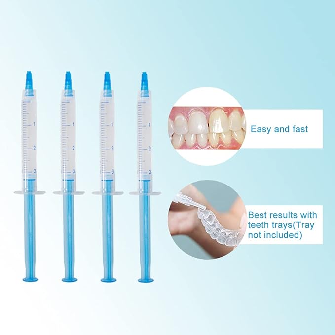 10pcs 3ml Teeth Whitening Gel Syringes, Refills 35% CP Bleaching Gel Kit Tooth Whitener Gel for Home Use-HomvellaHome