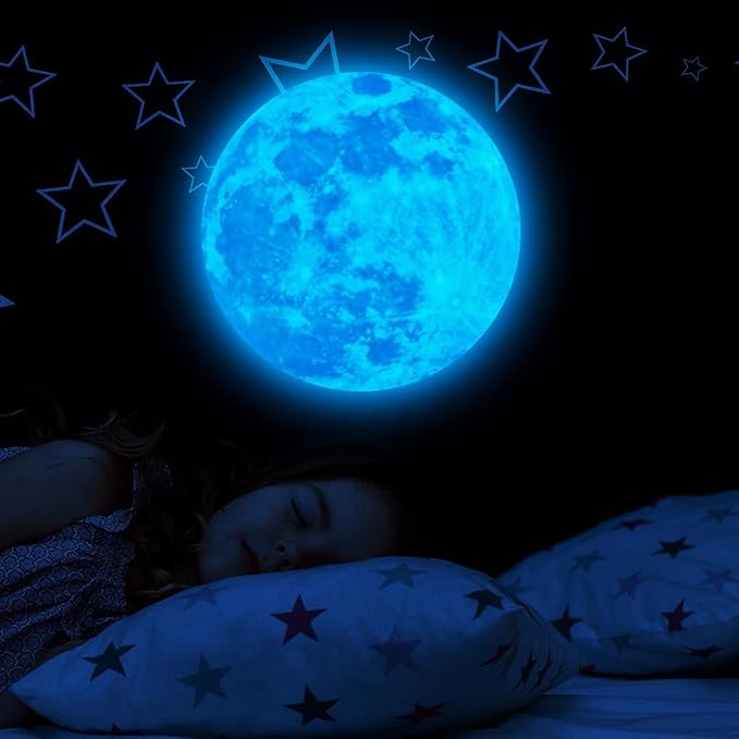 1049Pcs Glow in The Dark Stars and Moon for Ceiling, Wall Bedroom Chirldren's Room Stickers Decals Decor, Boys & Girls' Gifts-HomvellaHome