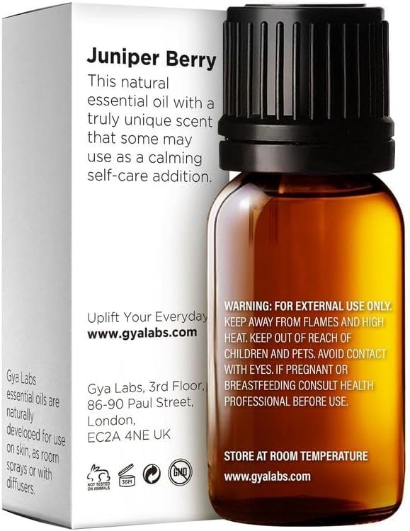 Gya Labs Juniper Berry Essential Oil for Diffuser - 0.34 Fl Oz - 100% Pure Natural Juniper Essential Oil for Skin & Candle Making Scent-HomvellaHome