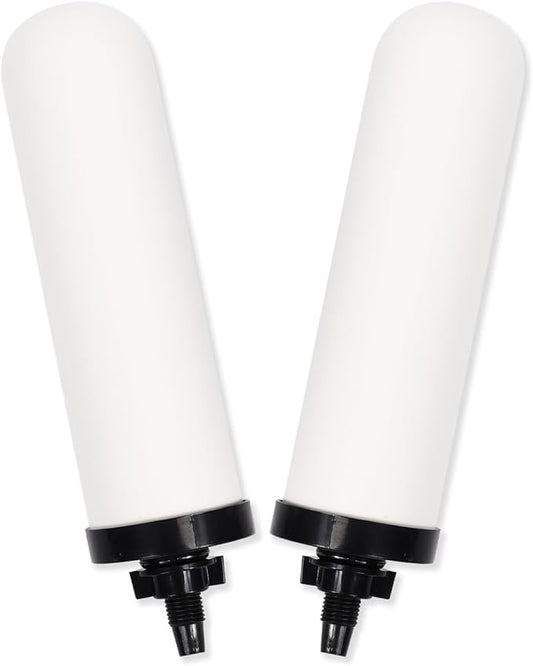2 Pack 7'' ceramic water filter Candle,7 inch water filter replacement filters with Activated Carbon for Countertop Gravity Water Filter System,Water Cooler Filtration Systems.-HomvellaHome