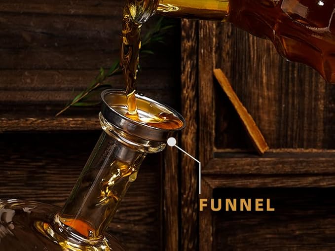 Gifts for Men Dad Husband from Wife Daughter Son, Unique Christmas Anniversary Birthday Gifts for Him, Whiskey Decanter Globe Set with 2 Glasses, Bourbon Scotch Liquor Cool Stocking Stuffers Presents-HomvellaHome