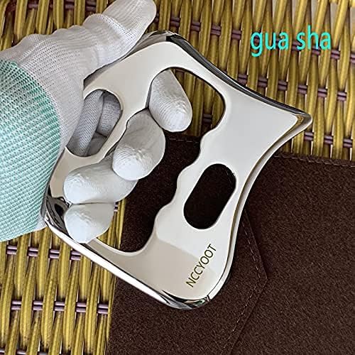 Gua sha Tool gua sha Stainless Steel iastm Tool Gussha Massage Tool Muscle Scraping Tool for Soft Tissue Therapy and Reduce Arms,Back, Legs, Neck Muscle Pain(SSL)………-HomvellaHome