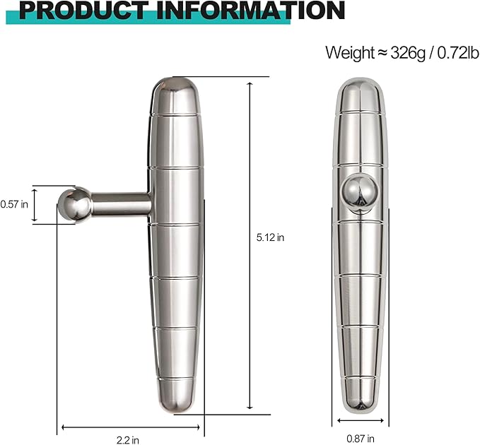 2 in 1 Trigger Points Massage Tool Stainless Steel T-Bar Deep Tissue Massage Tool for Pain Relief Full-Body Fascial Relaxation – Ideal for Shoulders, Neck, Legs, and Arms – Perfect for Sports Therapy-HomvellaHome