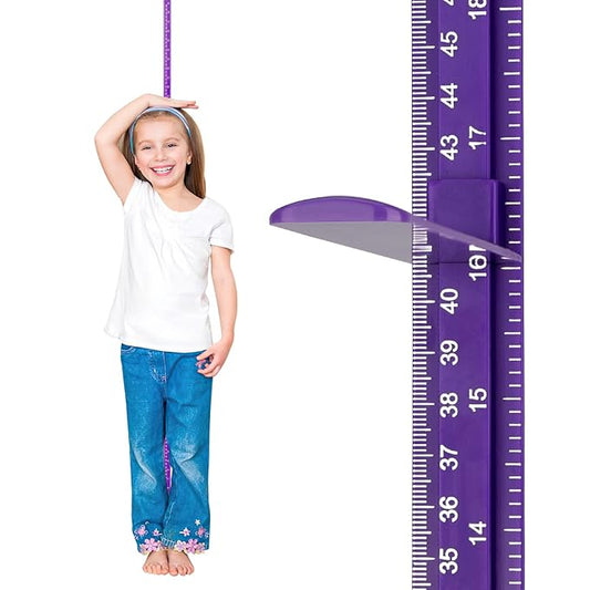 Growth Chart for Wall, Children Height Measurement,3D Removable Growth Height Chart,Splicing Height Ruler for Kids Baby Nursery 79 inch (Purple)-HomvellaHome