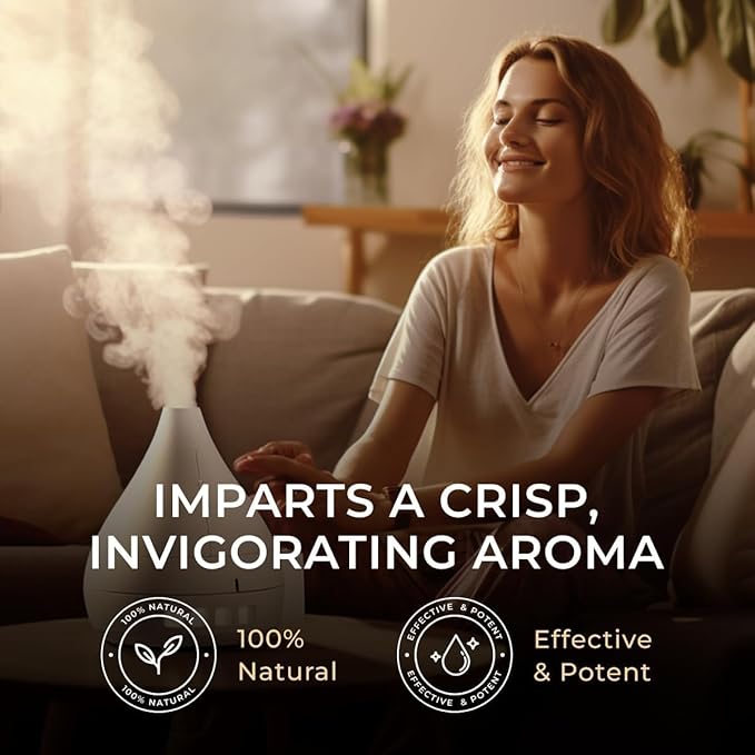 Gya Labs Peppermint Oil for Diffuser & Aromatherapy - 100% Pure Natural Peppermint Mint Essential Oils for Skin, Hair, DIY, Self-Care, Candle Making - Cooling, Minty Scent (1.02 Fl Oz)-HomvellaHome