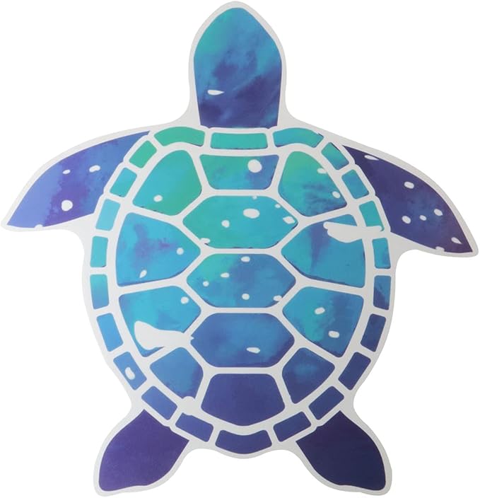 12pcs Sea Turtle Vinyl Stickers Underwater Ocean Decals Waterproof Wall Sticker Home and Bedroom Decoration, DIY Accessories, Blue-HomvellaHome