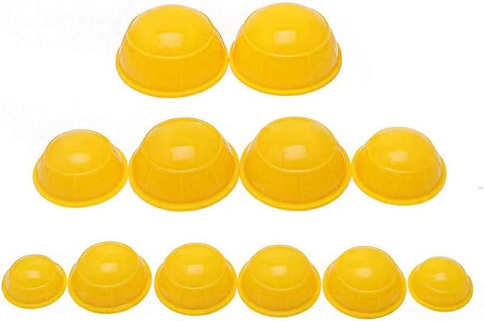12 Pcs Silicone Massage Cupping Set Vacuum Cupping Cans Acupuncture Cupping Therapy Set Professional Body Massage Suction Cup Cupping Therapy Pain Relief Muscle Health Relaxation-HomvellaHome