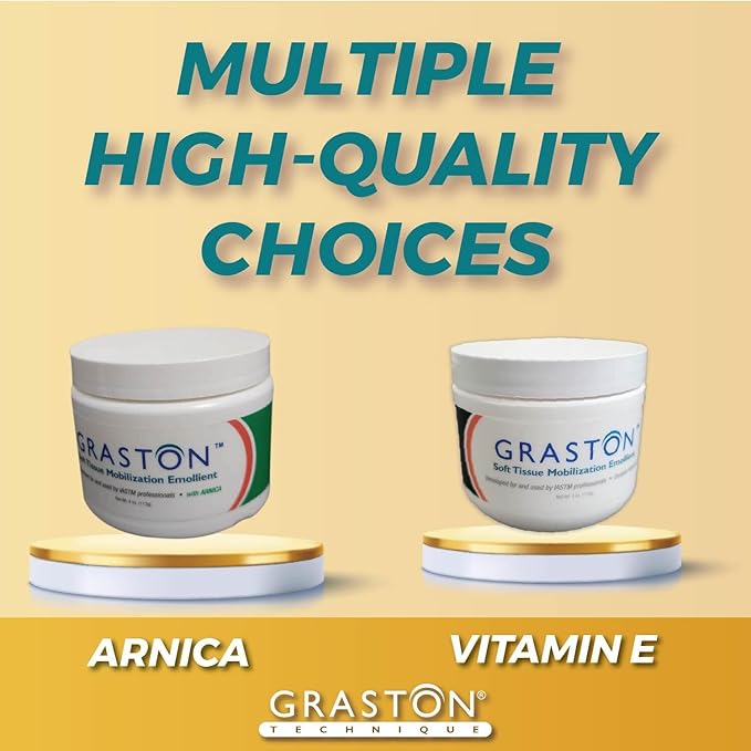 Graston Technique Vitamin E Enriched Emollient - 4oz Jar, Ideal for IASTM Lotion & Massage Therapy Cream, Perfect Vitamin E Cream for Massage and Physical Therapy, 1-Pack-HomvellaHome