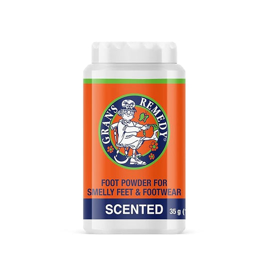 Gran's Remedy Scented Foot Powder - Effective Odor Eliminator & Moisture Absorbing Shoe Deodorizer for Shoes and Feet - Travel Size Freshness - Citrus-HomvellaHome