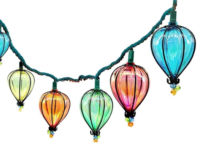 11FT Multicolor String Lights with 10 Bulbs, UL Listed Connectable Waterproof Decorative LED Lights Hanging for Backyard Patio, Indoor/Outdoor for Christmas Wedding Party Festival Lighting-HomvellaHome