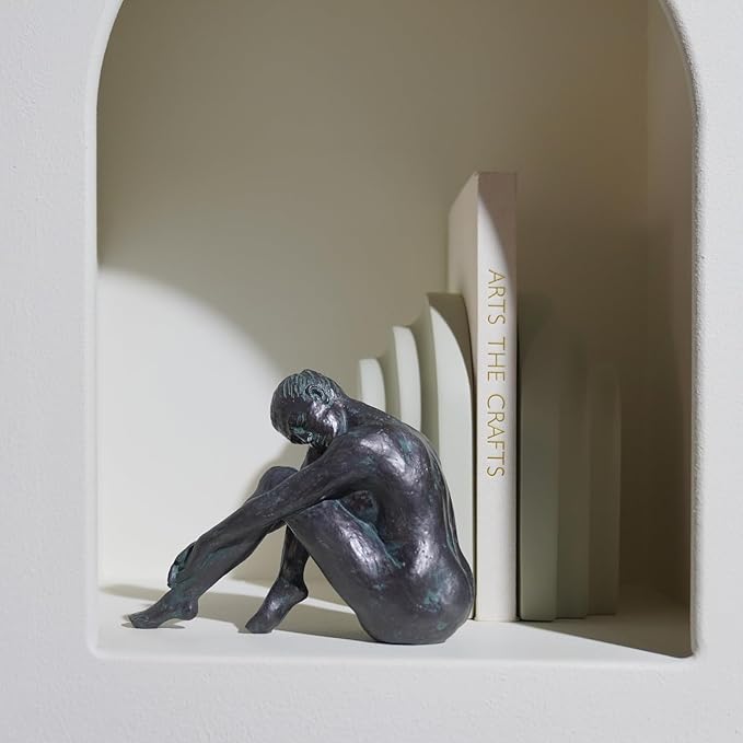 Guichifun Yoga Dancer Statue Home Decoration - Resin Bronze Sculpture Modern Creative Home Garden Statue Handicrafts Art Ware Décor Office Room or Outdoor Gifts 7.8 x 3 x 5.8 Inch-HomvellaHome