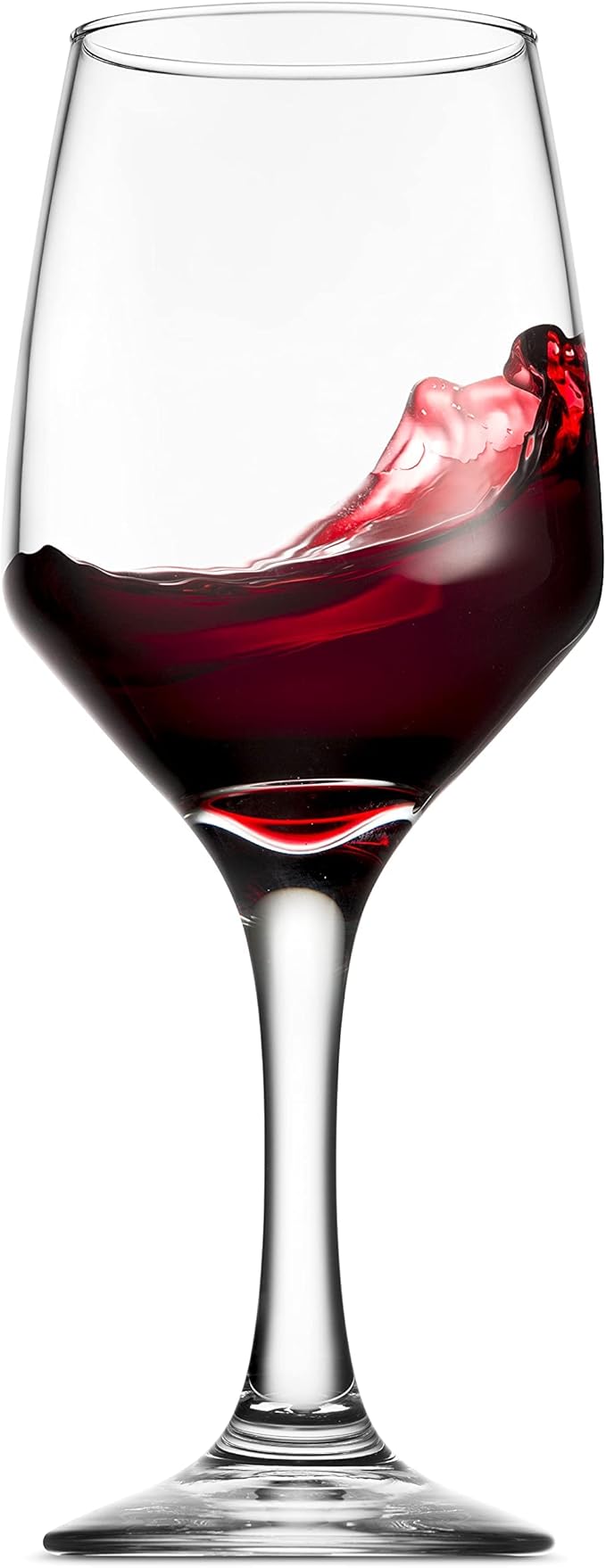 Godinger Wine Glasses, Italian Made Red Wine Glasses, Wine Glass, Stemmed Drinking Glasses, Glass Cups - Made in Italy, 15oz, Set of 4-HomvellaHome