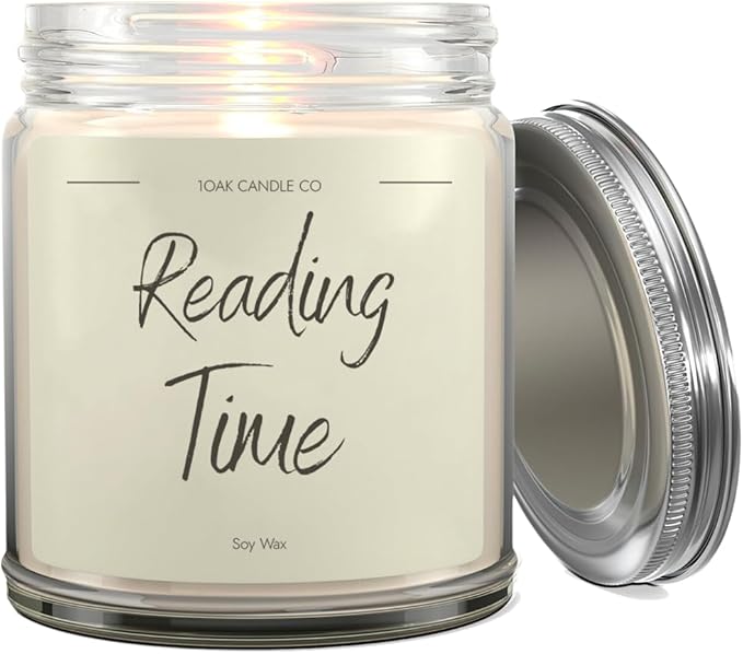 1OAK Vanilla Soy Candles - Reading Candle - Gifts for Readers - Cool Gifts for Book Lovers Women - Book Themed-HomvellaHome