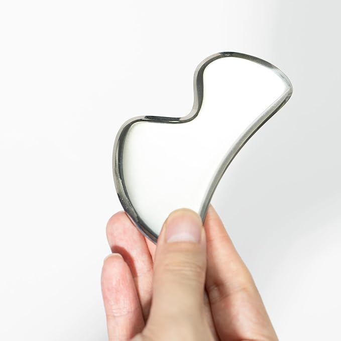 Gua sha Tool Stainless Steel gua sha-Set 4pcs -iastm Tool Gussha Massage Tool Muscle Scraping Tool for Soft Tissue Therapy and Reduce Arms,Back, Legs, Shoulder Muscle Pain(HH1)……-HomvellaHome