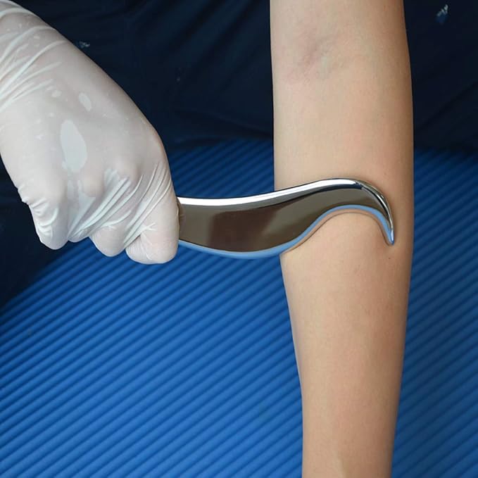 Gua sha Tool gua sha Stainless Steel iastm Tool Gussha Massage Tool Muscle Scraping Tool for Soft Tissue Therapy and Reduce Arms,Back, Legs, Neck Muscle Pain(DN)………-HomvellaHome