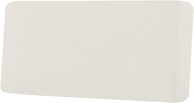 H.VERSAILTEX Super Stretch Individual Seat Cushion Covers Sofa Covers Couch Cushion Covers Slipcover Sets Thick Jacquard Textured Twill Fabric (1 Piece Sofa Cushion Cover, Porcelain)-HomvellaHome
