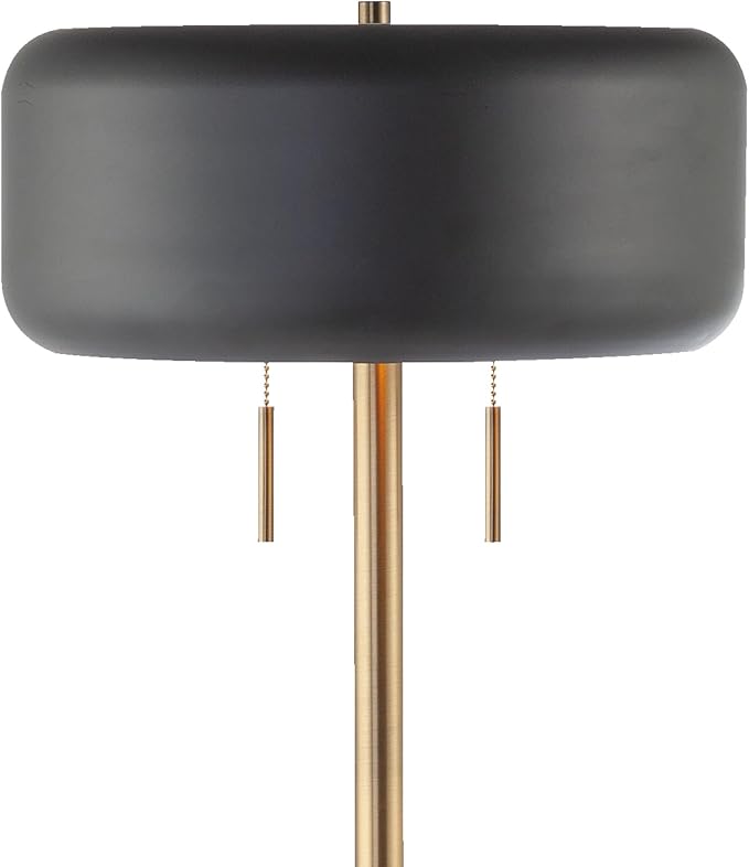 GLOBE Electric 67346 Novogratz x Floor Lamp, Dark Gray-HomvellaHome