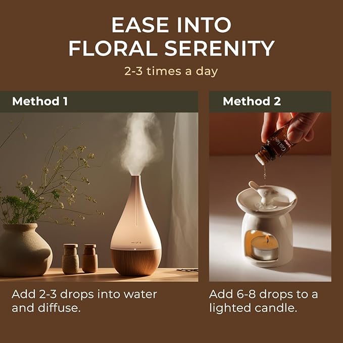 Gya Labs Lotus Essential Oil for Diffuser - 0.34 Fl Oz - 100% Pure Natural Lotus Oil for Skin, Massage, DIY & Candle Making Scent-HomvellaHome