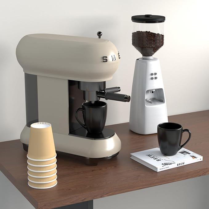 16 OZ Black Stoneware Mugs Set of 6, Large Ceramic Coffee Cups with Handle, Porcelain Mugs for Latte, Milk, Tea and Juice-HomvellaHome