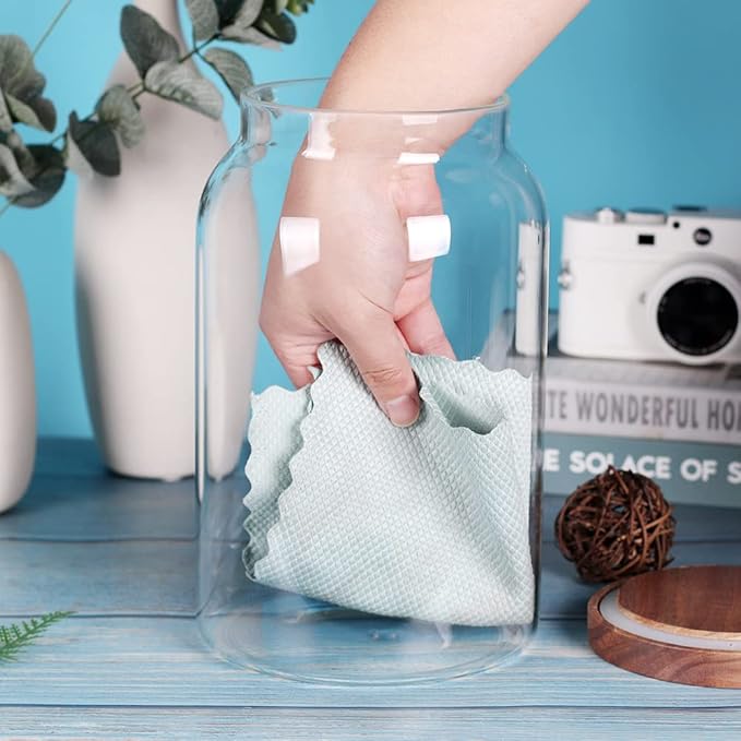 1 Gallon Glass Jar with Airtight Lid and Anti-Skid Bottom for Dry Food Storage-HomvellaHome