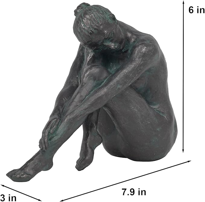 Guichifun Yoga Dancer Statue Home Decoration - Resin Bronze Sculpture Modern Creative Home Garden Statue Handicrafts Art Ware Décor Office Room or Outdoor Gifts 7.8 x 3 x 5.8 Inch-HomvellaHome