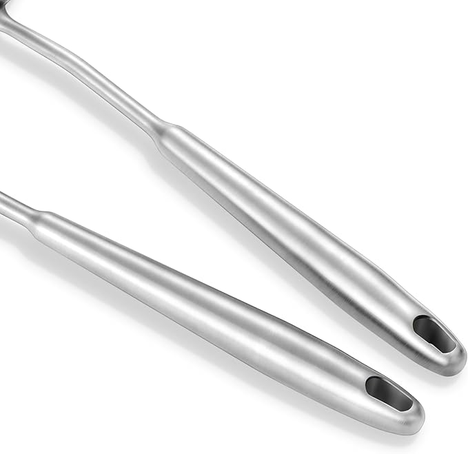 15" Wok Spatula and Ladle,Skimmer Spoon, Slotted Turner Spatula,304 Stainlss Steel Matte Kitchen Utensils Set,4PCS Wok Accessories,Cooking Utensils Tools-HomvellaHome