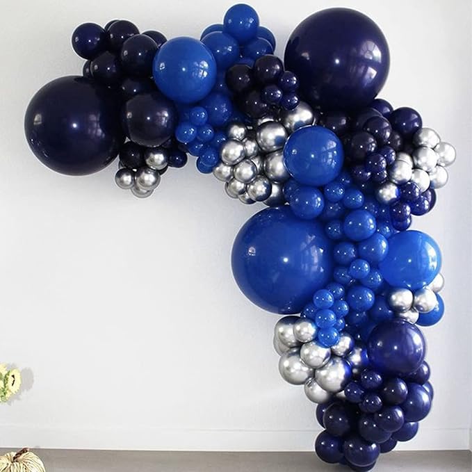 130pcs Navy Blue Balloons Different Sizes 18" 12" 10" 5" Dark Blue Balloons for Birthday Graduation Baby Shower Anniversary New Year Party Holiday Decorations-HomvellaHome