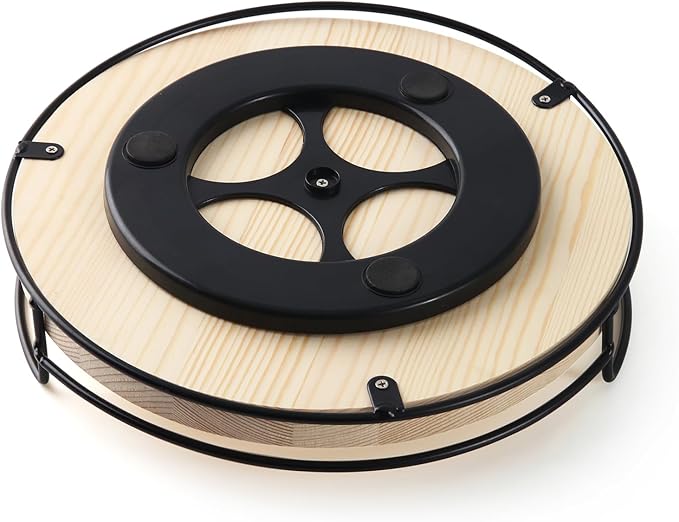 10" Wooden Lazy Susan,Round Wooden Lazy Susan Organization for Dining Table,Storage for Dining Table,Home Decor,Spices Organizer,1PC-HomvellaHome