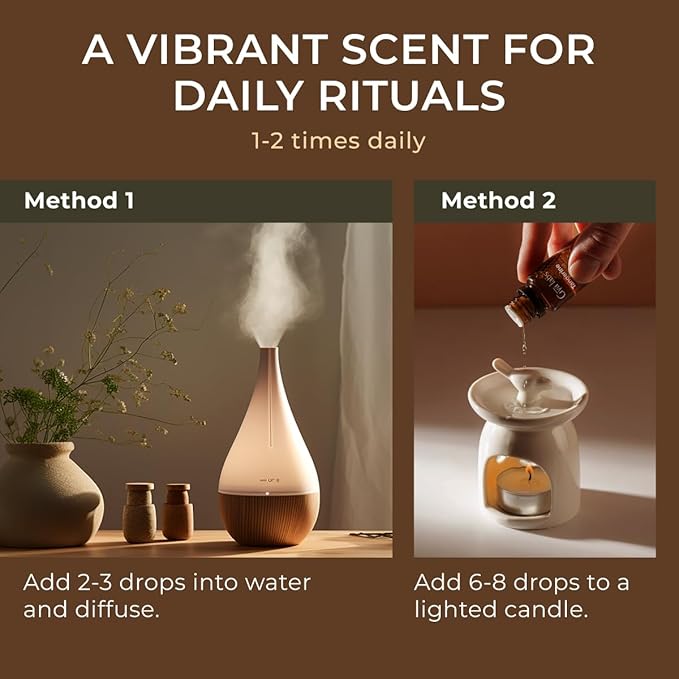 Gya Labs Tangerine Essential Oil for Diffuser - 0.34 Fl Oz - 100% Pure Natural Tangerine Oil for Skin, Massage, DIY Fragrances & Candle Making Scent-HomvellaHome