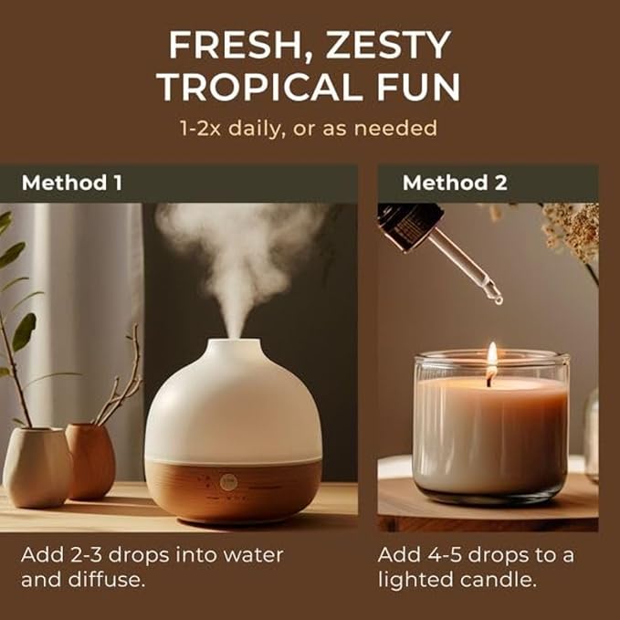 Gya Labs Lemongrass Essential Oil for Diffuser - 0.34 Fl Oz - 100% Pure Natural - Lemongrass Oil for Hair, Skin, Herbaceous, Candle Making Scent-HomvellaHome