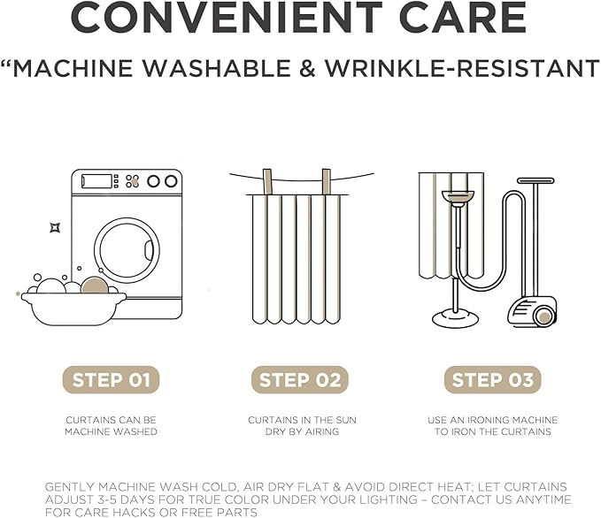 Joydeco Pinch Pleated Linen Curtains Darkening Drapes for Bedroom, 100% Blackout Drapes 96 inches Long 2 Panels Heat Blocking Curtains(Ecru,40'' Wx96'' L)-HomvellaHome