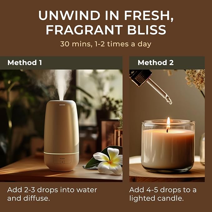 Gya Labs Frangipani Essential Oil for Diffuser - 0.34 Fl Oz - 100% Pure Natural Frangipani Oil for Skin, Face, Aromatherapy & Candle Making Scent-HomvellaHome